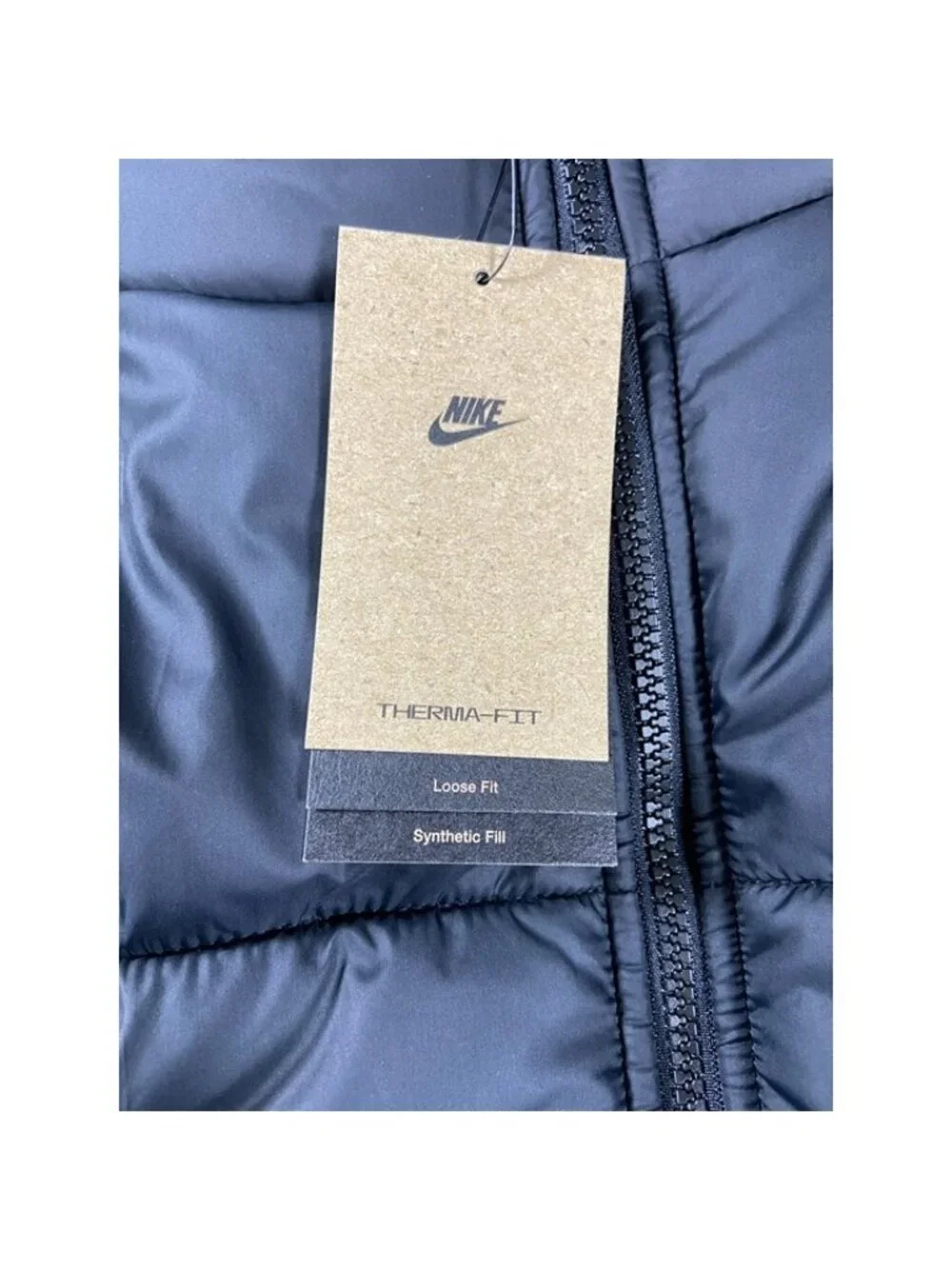 Nike NSW Therma-FIT Loose Hooded Parka Size Large Women Black HV4912-010
